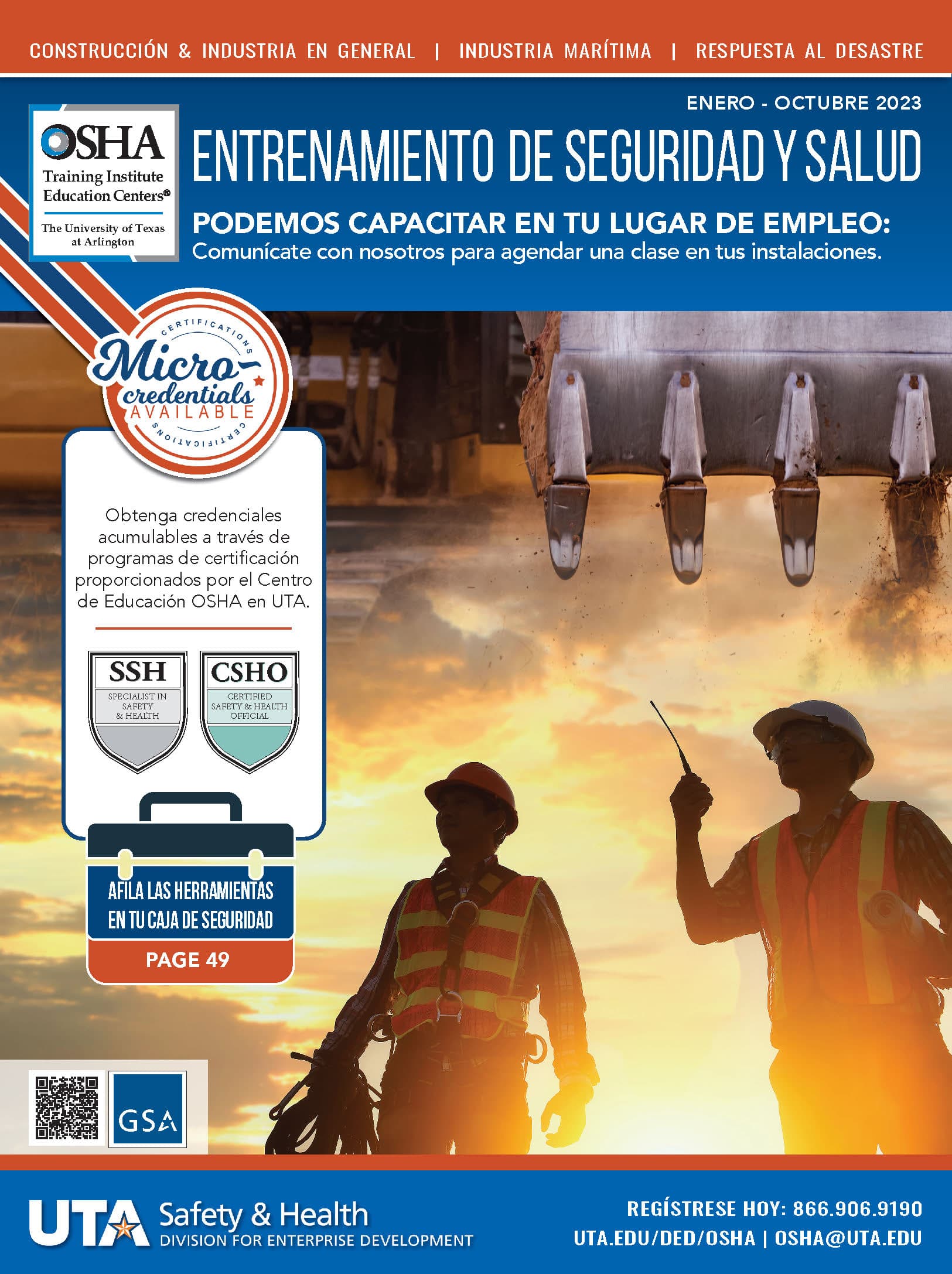 Safety & Health Spanish 2023 Catalog cover
